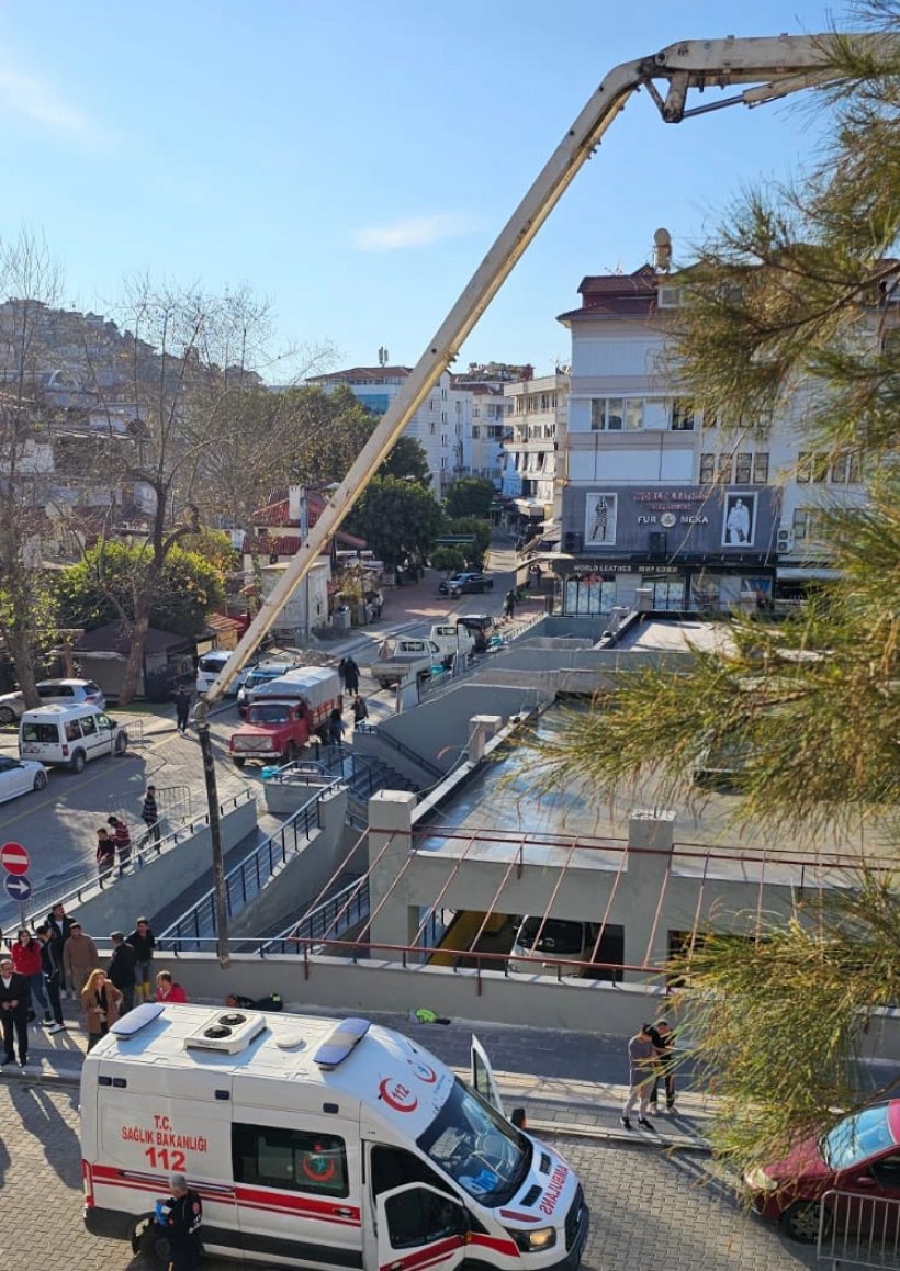 Alanya Cuma Pazarı inşaatında iş kazası: 1 İşçi hayatın kaybetti