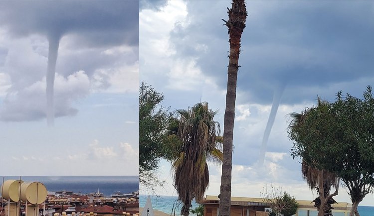 Alanya'da Korkutan dev Hortum