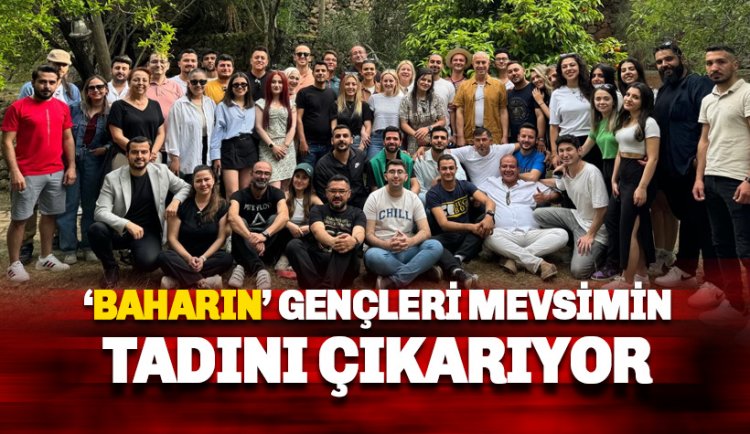 'Baharın' gençleri mevsimin tadını çıkartıyor