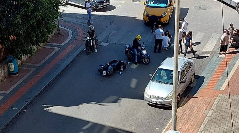 Alanya'da yine bir motosiklet kazası