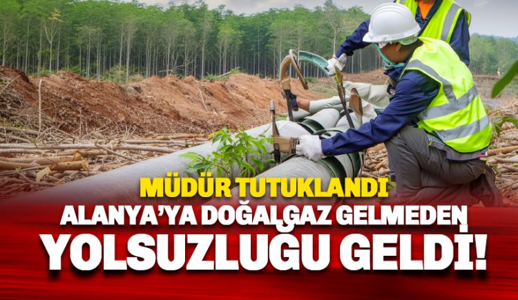 Alanya'ya doğalgazdan önce yolsuzluğu geldi: Müdür tutuklandı