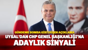Son dakika: Ümit Uysal'dan CHP Genel Başkanlığı'na adaylık sinyali