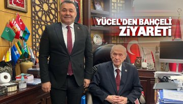 Eski Alanya Belediye Bakanı Yücel'den Devlet Bahçeli'ye geçmiş olsun ziyareti