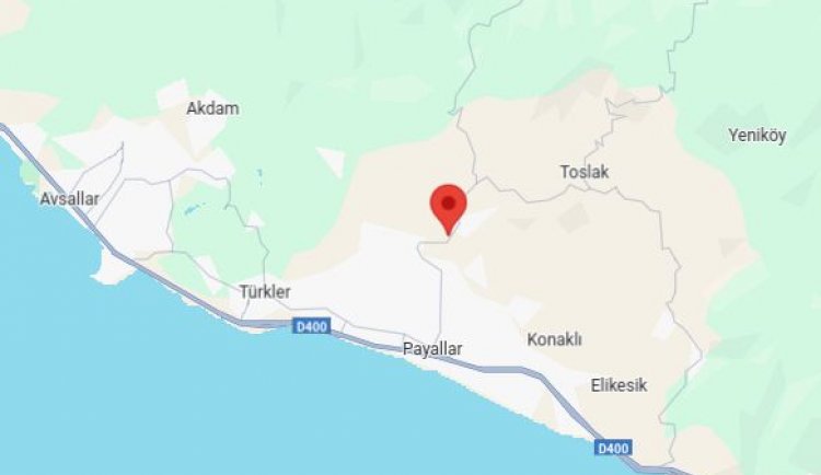 Alanya'da deprem meydana geldi