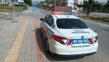 Alanya'da radarlı trafik denetiminde ceza yağdı