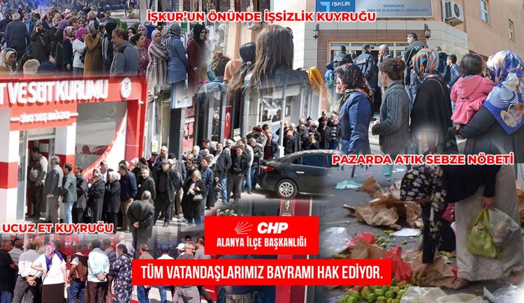 Alanya CHP İlçe Başkanlığı'nın Kurban bayramı mesajı gündem oldu
