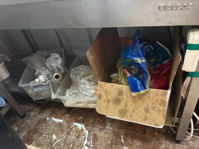 Mühürlenen restorandan iğrenç görüntüler