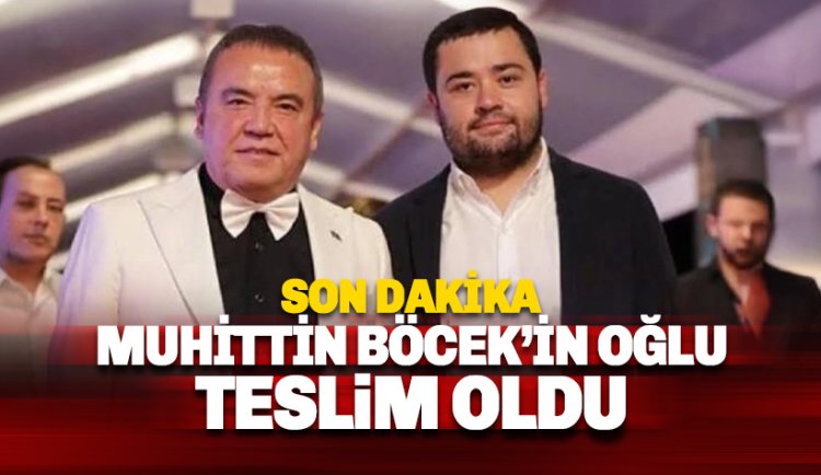 Muhittin Böcek'in oğlu Gökhan Böcek teslim oldu