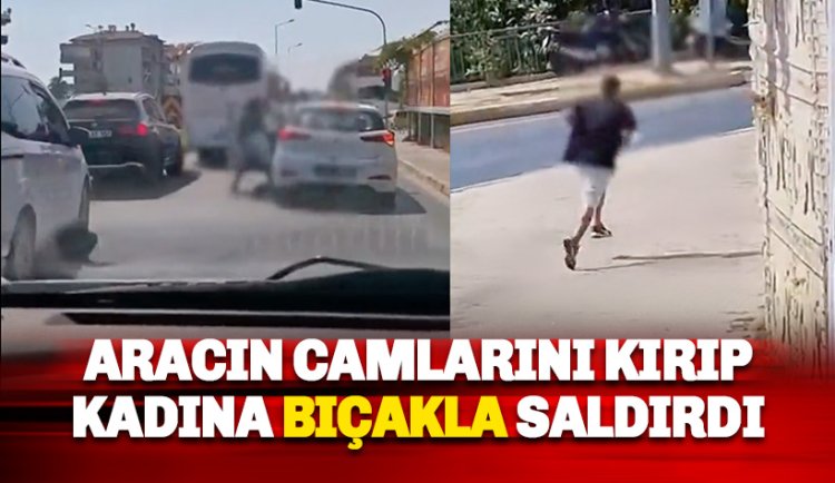 Alanya'da trafikte bir kadın darp edildi