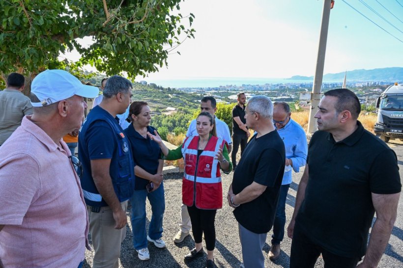 ABB Başkan Vekili Büşra Özdemir yangın bölgesinde