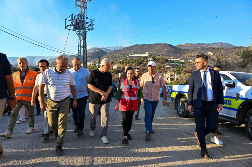 ABB Başkan Vekili Büşra Özdemir yangın bölgesinde