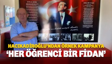 Hacıkadiroğlu'ndan anlamlı kampanya: Her Öğrenci Bir Fidan
