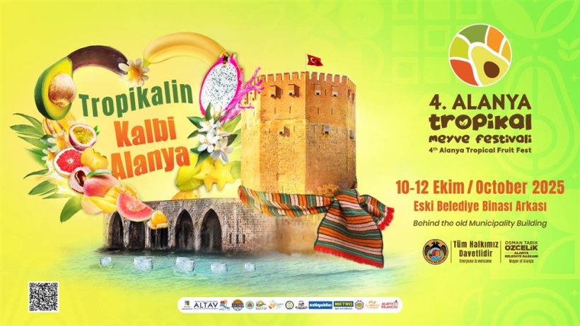 4. Alanya Tropikal Meyve Festivali başlıyor
