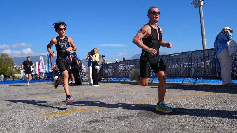 Alanya'da 34. Triatlon, Halk Triatlonu ile start aldı