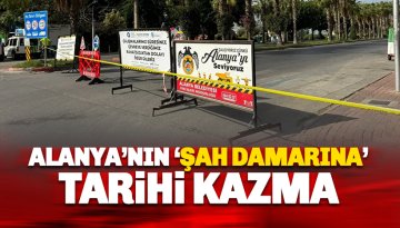 Atatürk Caddesi’ne tarihi kazma vuruldu