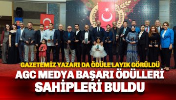 AGC Medya Başarı Ödülleri sahiplerini buldu