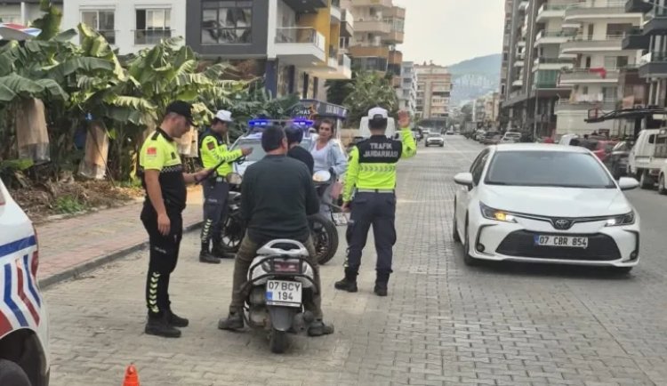 Alanya’da jandarma trafik denetimlerinde rekor ceza