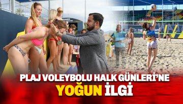 Plaj Voleybolu Halk Günleri Turnuvası'na 50 takım katıldı