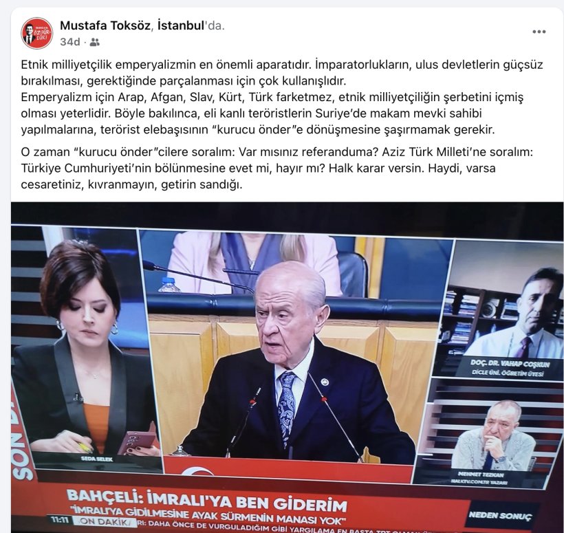 Toksöz'den Bahçeli'ye tepki: Var mısınız referanduma; Kıvırmayın!