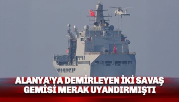 İki Türk savaş gemisi Alanya sularına demirledi