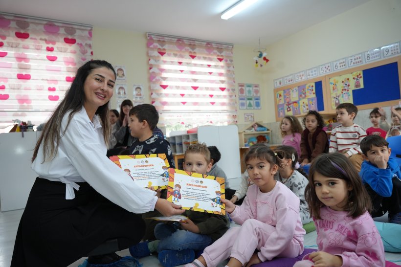 Alanya Belediyesi'sinden miniklere hijyen eğitimi