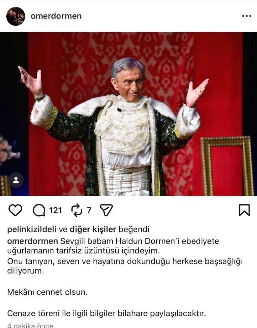 Haldun Dormen hayatını kaybetti