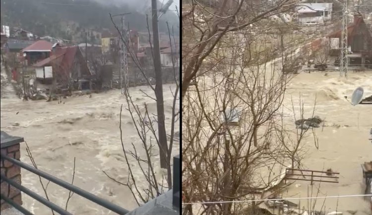 Son dakika: Kaplanhanı'nda sel baskını