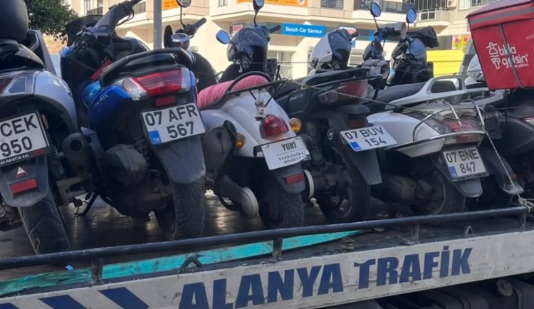 Alanya’da Motosikletlere Sıkı Markaj:Yarım Milyona Yakın Ceza Uygulandı