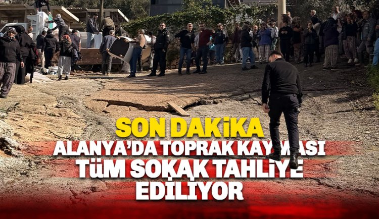 Alanya’da Toprak Kayması Nedeniyle 5 Bina Acil Olarak Tahliye Edildi