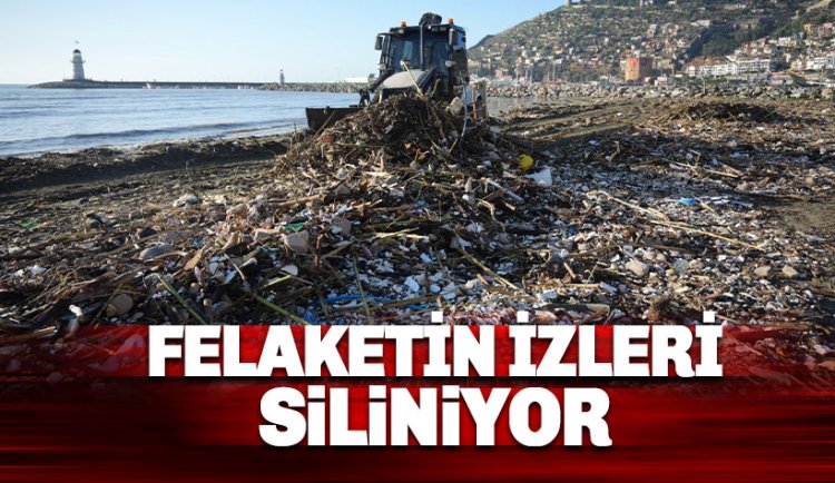 Alanya’da Fırtına ve sel sonrası seferberlik: Ekipler Hasarın İzlerini Siliyor