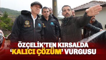 Başkan Özçelik’ten Kırsalda ‘Kalıcı Çözüm’ Vurgusu: Yağış Hasarları Yerinde İncelendi