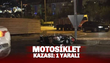 Alanya’da otomobil ile motosiklet çarpıştı: 1 yaralı