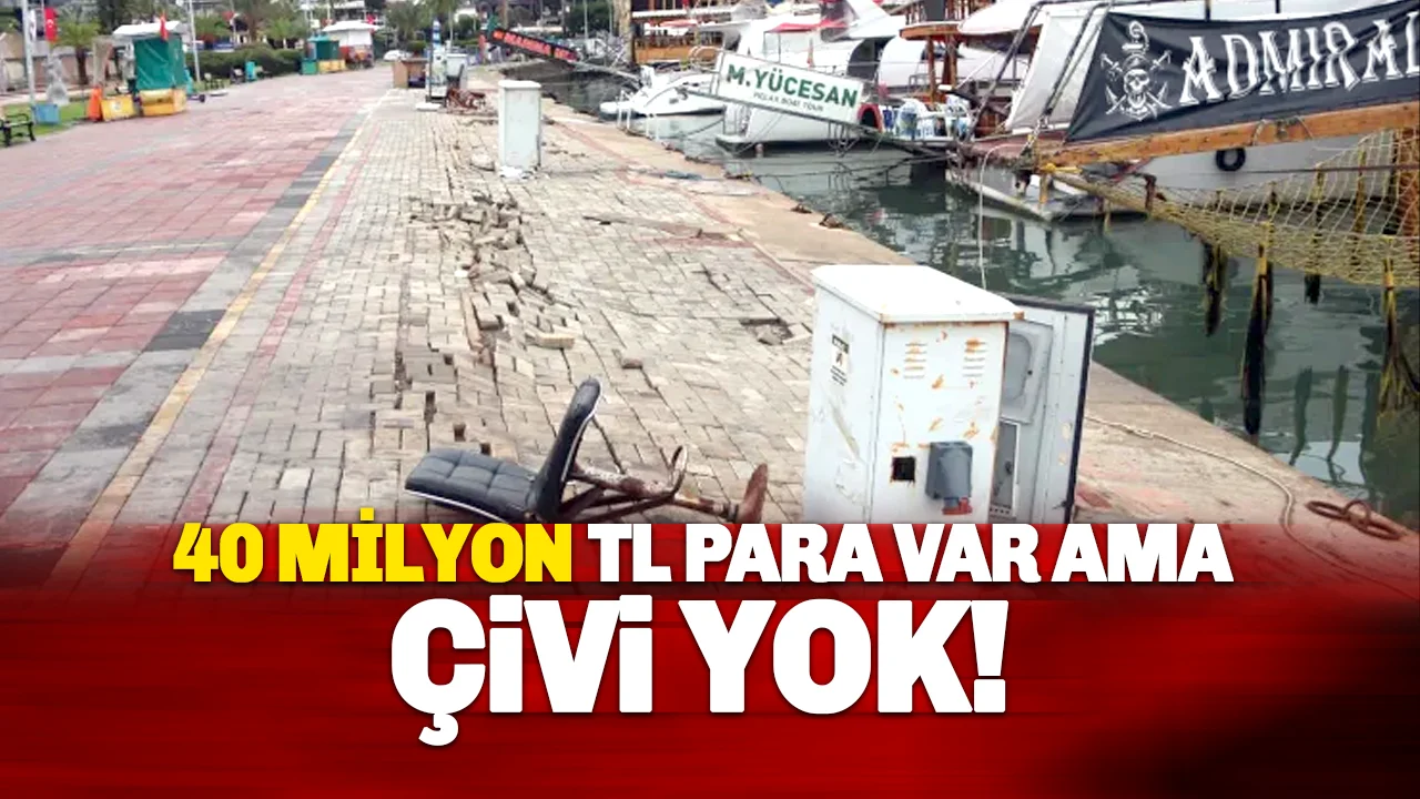 Alanya'nın Kalbinde 40 Milyonluk Çöküntü: Ödenek Var, Çivi Yok.