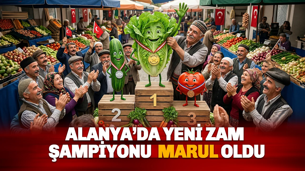Alanya'da Marul, rakiplerini geride bırakarak yeni zam şampiyonu oldu