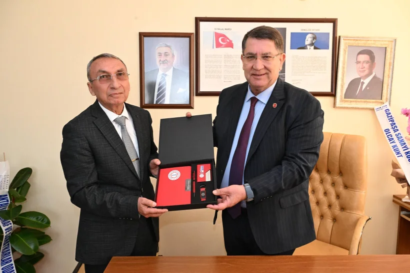 Gazipaşa ESOB&rsquo;da G&uuml;ven Tazeleyen S&ouml;nmez&rsquo;e Hayırlı Olsun Ziyareti