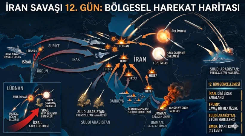 İran-ABD/İsrail Savaşı 12. Gününde: Trump: İran'da Hedef Kalmadı