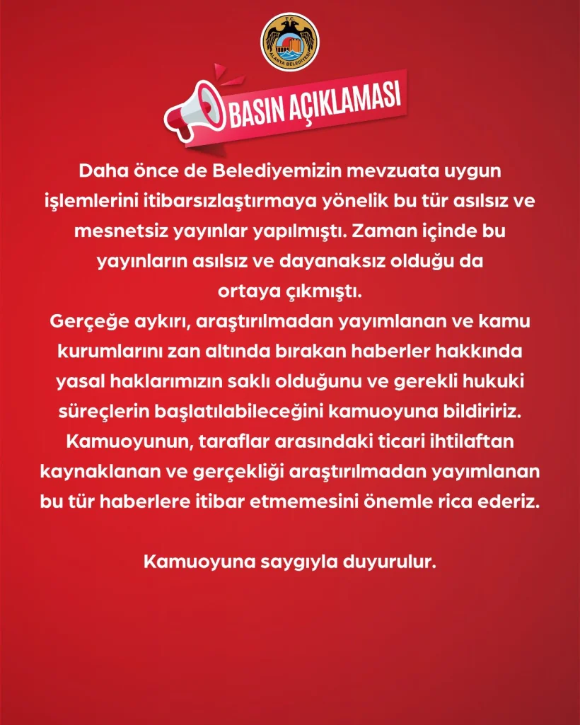 Alanya Belediyesi'nden gündemi meşgul eden imar iddialarına yalanlama