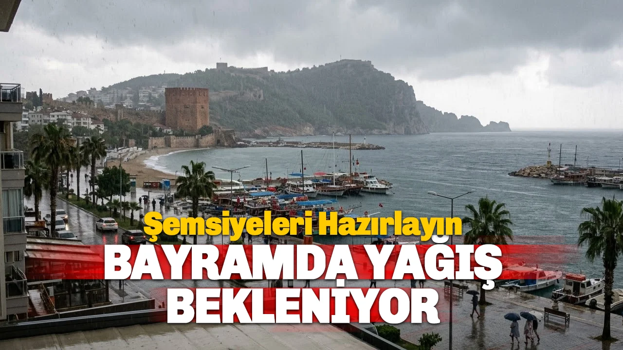 Alanya'da Bayramda Şemsiyeleri Hazırlayın: Türkiye Genelinde Sağanak Kapıda! 🌧️