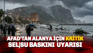 AFAD’dan Alanya ve Antalya İçin Kritik Uyarı: Sel ve Su Baskını Kapıda!