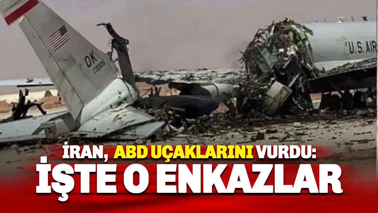 İran'ın Vurduğu ABD Uçaklarının Enkaz Görüntüleri Ortaya Çıktı!