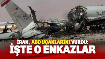 İran'ın Vurduğu ABD Uçaklarının Enkaz Görüntüleri Ortaya Çıktı!