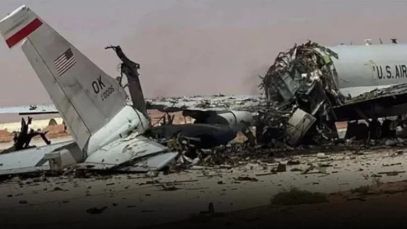 İran'ın Vurduğu ABD Uçaklarının Enkaz Görüntüleri Ortaya Çıktı!