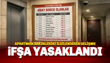 🚫 Apartmanlarda 'İfşa Devri Bitti' Borçlu Listesi Asmak Artık Suç