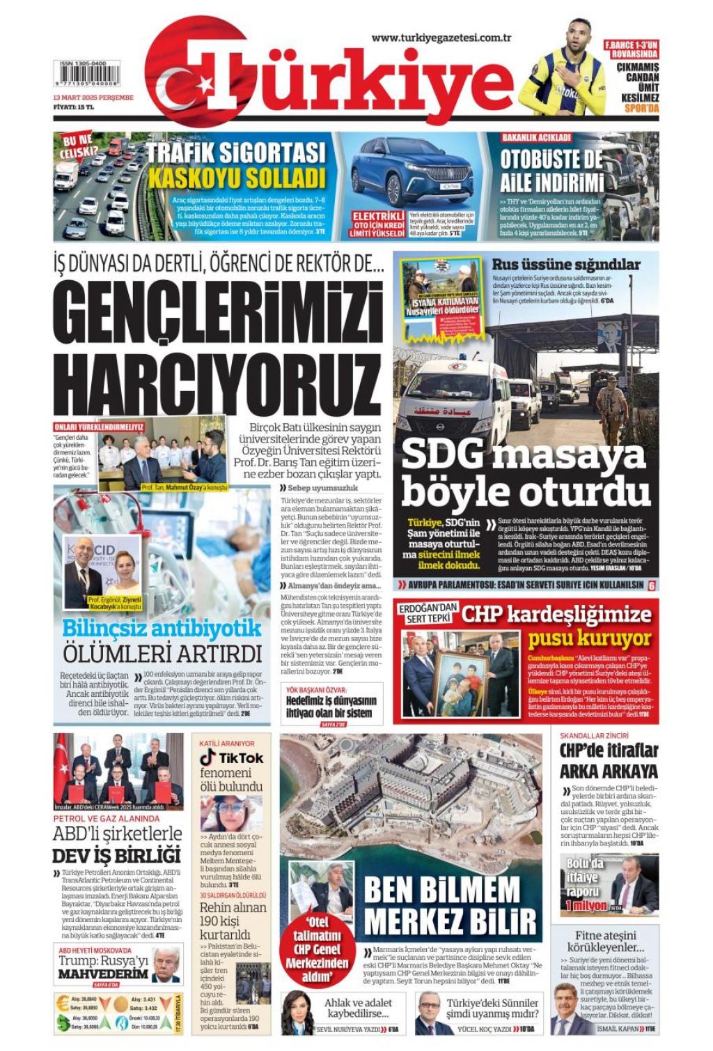Türkiye Gazetesi Manşetleri