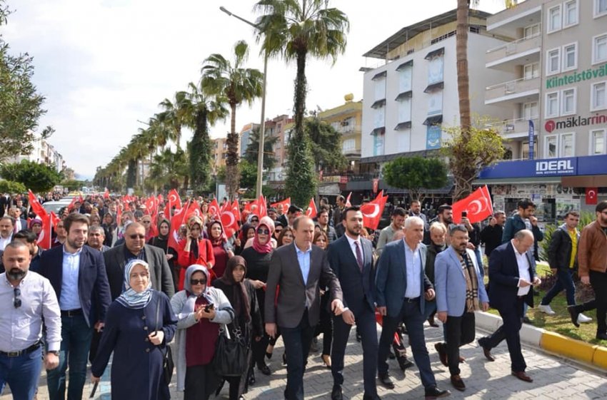 Ak Partili heyet, MHP'nin Seçim Ofisi Açılışına Katıldı: İşte açılıştan kareler..
