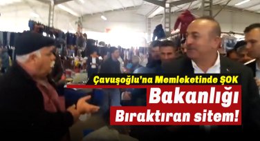 Bakan Çavuşoğlu'na Antalya'da çiftçi tepkisi: Gonuşmadan geçmeyecen!