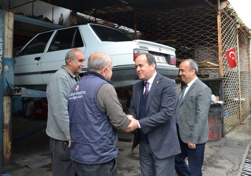 DP Adayı ÇAKIR, Alanya Sanayi Sitesine Çıkarma Yaptı - Foto Galeri