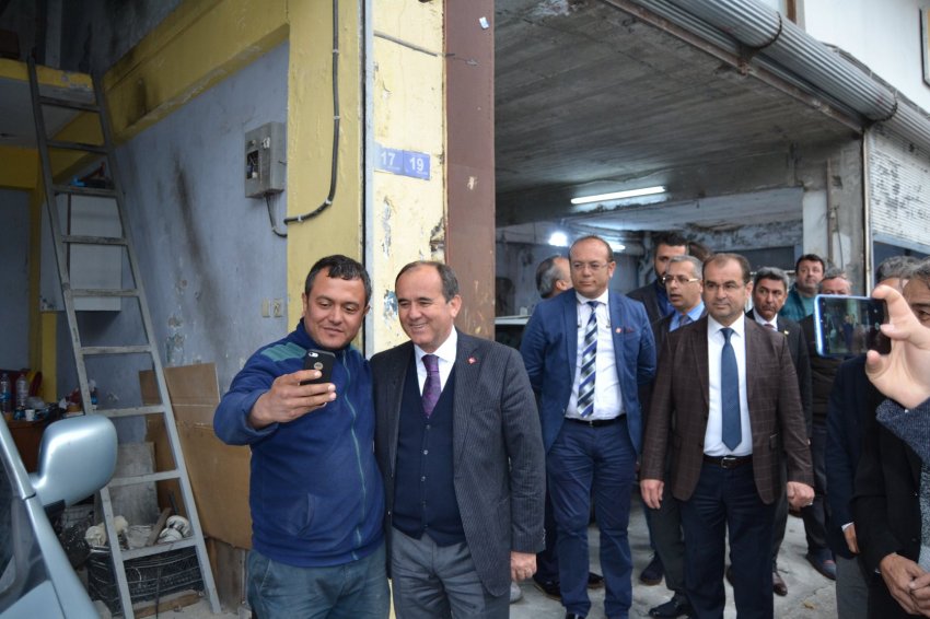 DP Adayı ÇAKIR, Alanya Sanayi Sitesine Çıkarma Yaptı - Foto Galeri