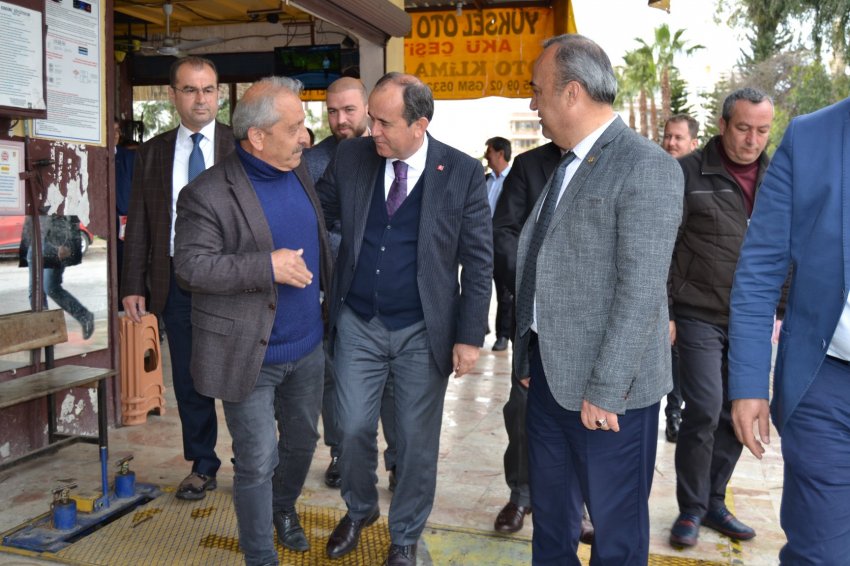 DP Adayı ÇAKIR, Alanya Sanayi Sitesine Çıkarma Yaptı - Foto Galeri