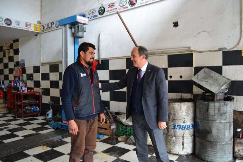 DP Adayı ÇAKIR, Alanya Sanayi Sitesine Çıkarma Yaptı - Foto Galeri